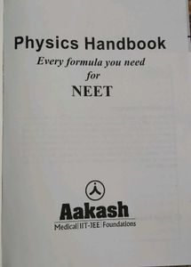 Aakash Physics Handbook for NEET