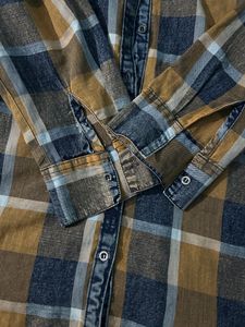 Blue Checked Denim