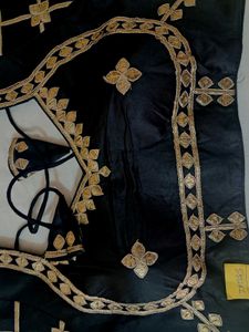 Elegant Black Embroidered Blouse