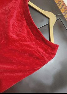 Red🔴 Velvet Trouser Pant For 34 Waist