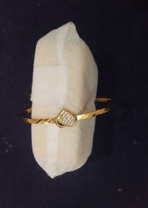 Gold Plated Bracelet with Heart Charm