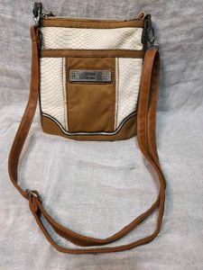 Guess snake patterned sling Bag