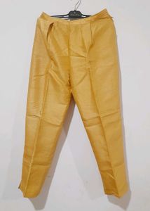 Elegant Red Kurta And Golden Pant