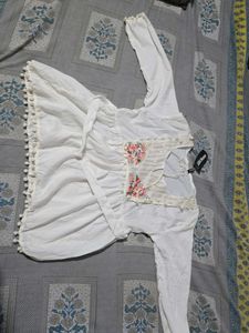 Embroidery White Top