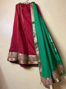 Lehenga Skirt and Dupatta