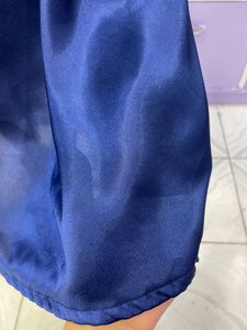 Navy Blue Halter Neck  Dress