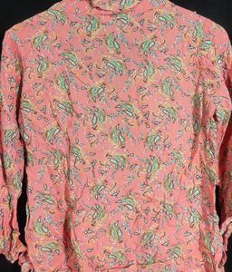 Salmon Floral Printed Top (Woman)