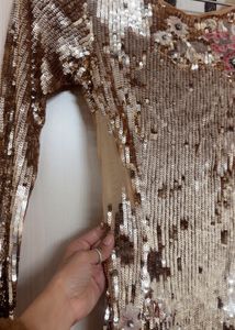 Sequin Embellished Maxi Party Dress