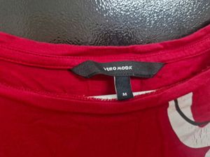 Vero Moda Red Crop Top