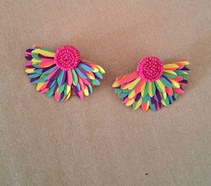 Cute Rainbow Flower Hair Clips (Pair)