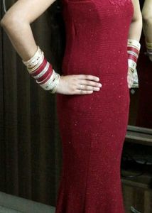 Sparkly Red Mermaid Dress