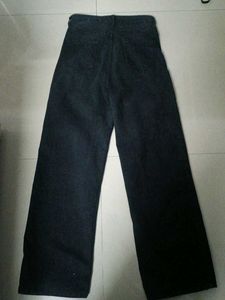solid black wide leg jeans