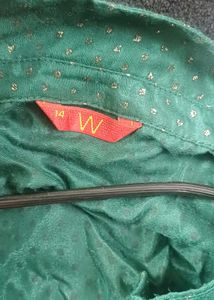 W brand Green festive kurta
