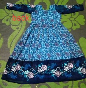 Box Pleats Floral Frock