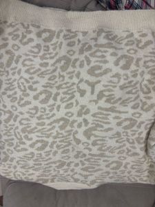 Leopard Print Knit Sweater
