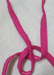 Pink Triangle Bikini Top Nylon Adjutable