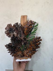 Rustic Pinecone and Wood Show piece