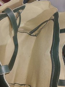 Stylish Dark Green Leather Tote Bag