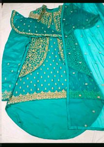 Beautiful Teal Embroidered Kurta Set