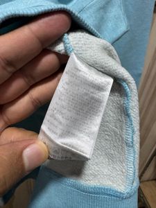 Puma Blue Crewneck Cotton Sweatshirt