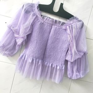 Beautiful Lavender Smoky Top