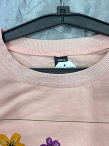 Pink Floral Graphic T-Shirt