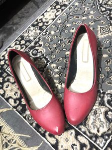 Stylish Red Block Heels