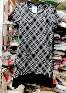 Chic Plaid Tunic Top