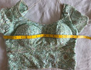 Designer thread work lace blouse
