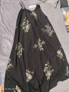GOLD EMBROIDERY BLACK KURTI