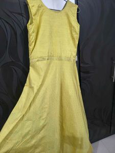Beautiful Yellow Anarkali Gown