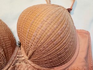 Peach Lace Bra