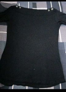 Sparkly black Long Sleeve Top