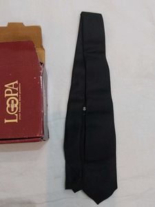 Classic Black Silk Tie by LOPA