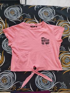 Pink Crop Tee