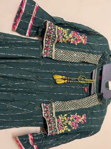 Green Ethnic Dress