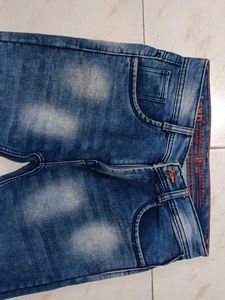Stylish Blue Washed Denim Jeans