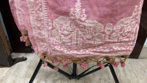 Pink Kurta Set with Tassels