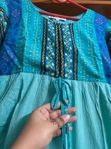 Boho Turquoise Chic Kurta / Mini Dress