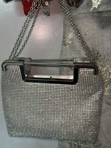 Sparkling Rhinestone Evening Clutch Bag