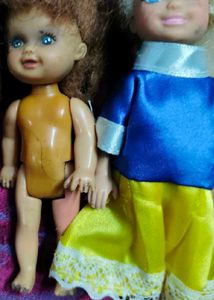 Small size doll with silicon dress set