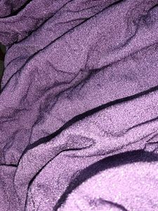 Sparkly Purple Strapless Ruched Bodycon Midi Dress
