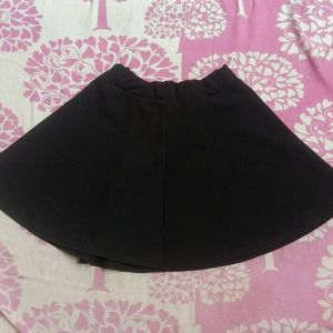 black mini skirt