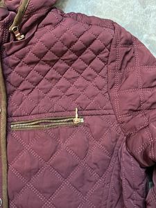 Maroon Quilted Jacket