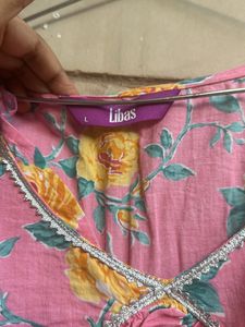 Libas Gotta Patti Floral Print Suit Set