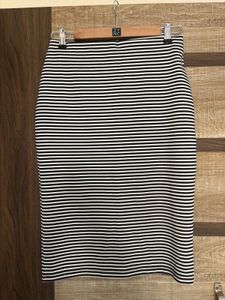Striped Pencil Skirt