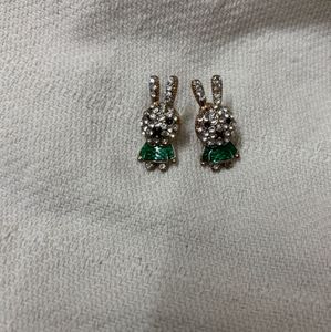 Cute Bunny Rhinestone Earrings