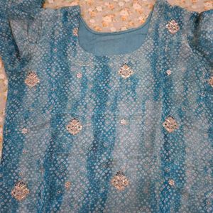 Premium Silk Embroidered kurta Set