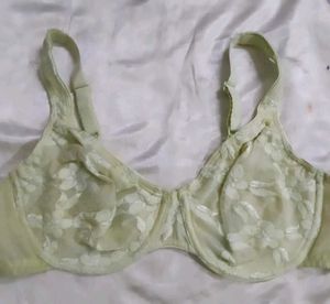 Green Floral Bra