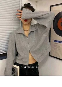 Grey Zip-Up Collared Jacket